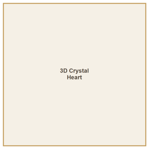3D Crystal - Heart