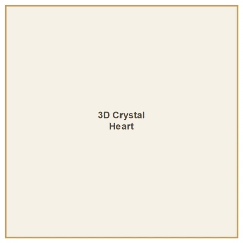 3D Crystal - Heart