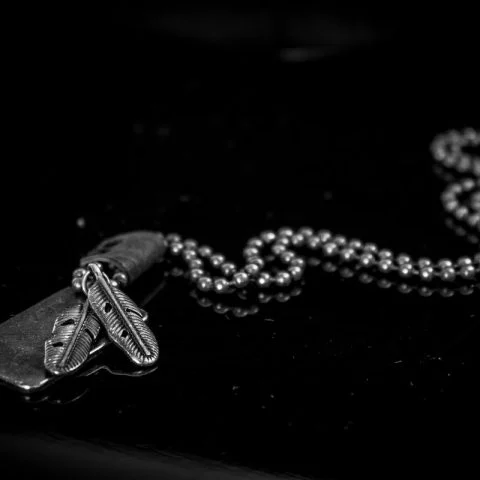 Photo Engraved Dog Tag Pendant