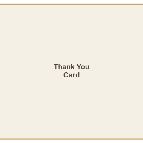 Thank You Card Template
