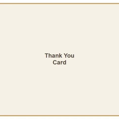 Thank You Card Template